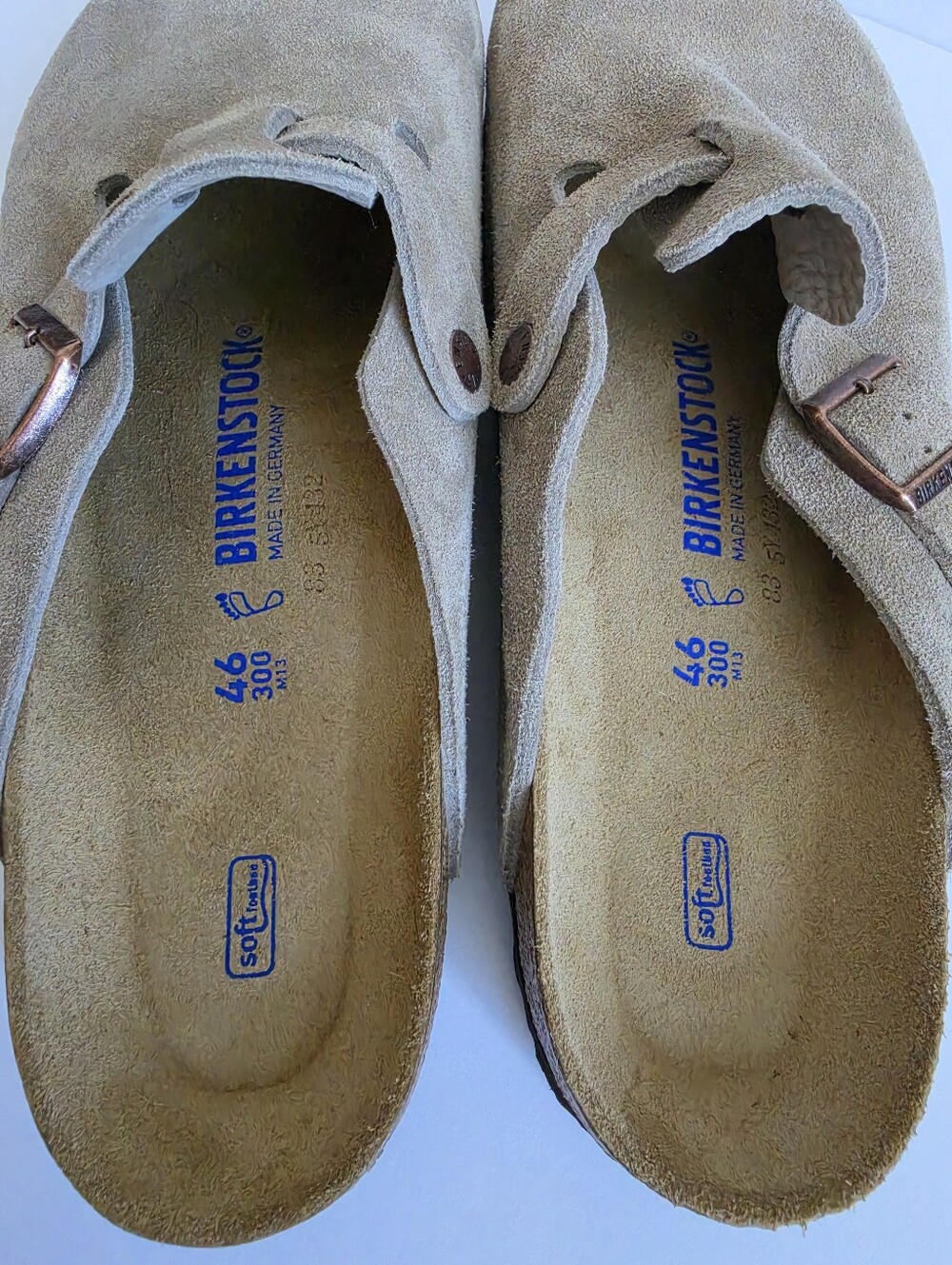 Mens Birkenstock Suede Boston Slip-On 46 - Picture 6 of 7